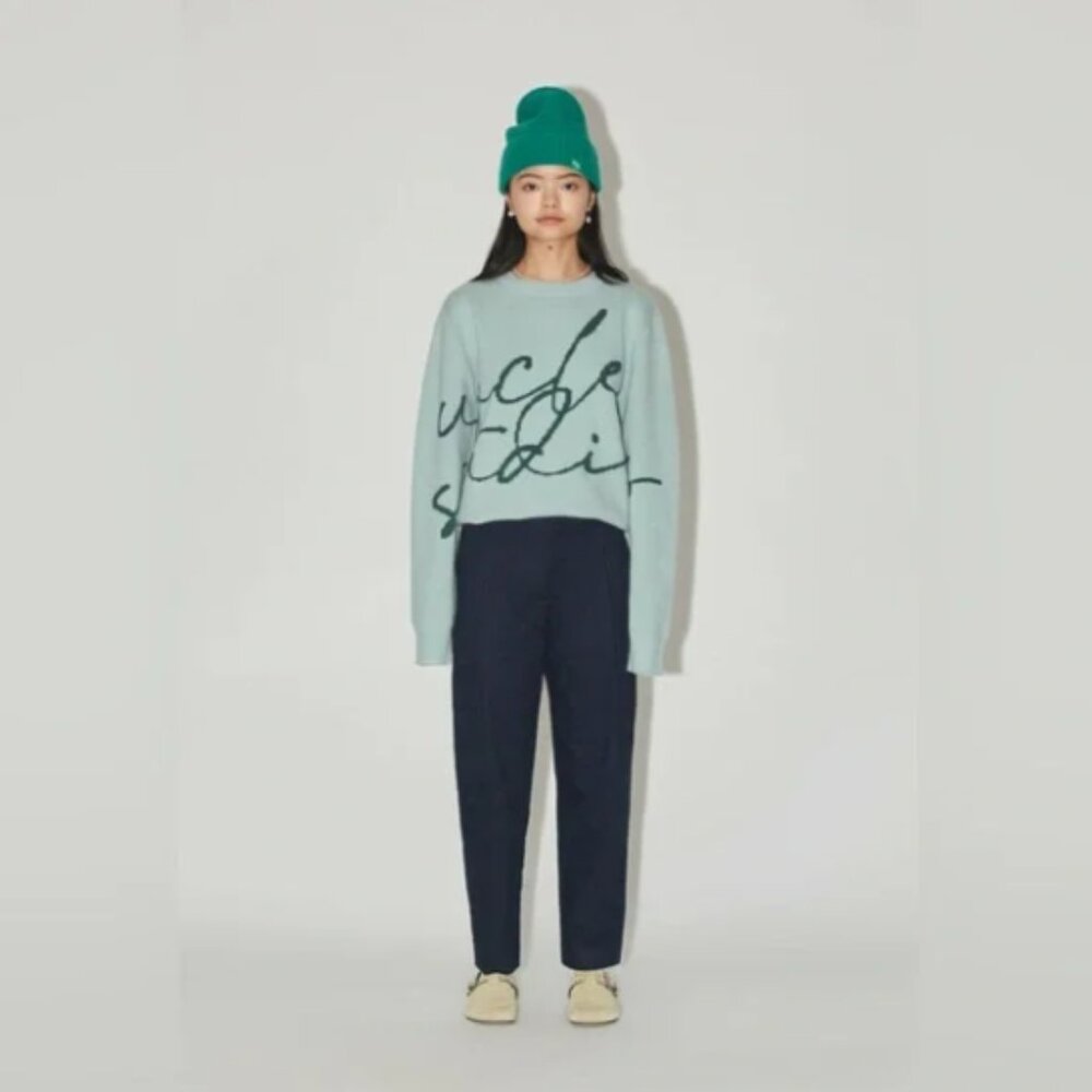 Uncle Studios The Autograph Jumper in Mint Green Medium